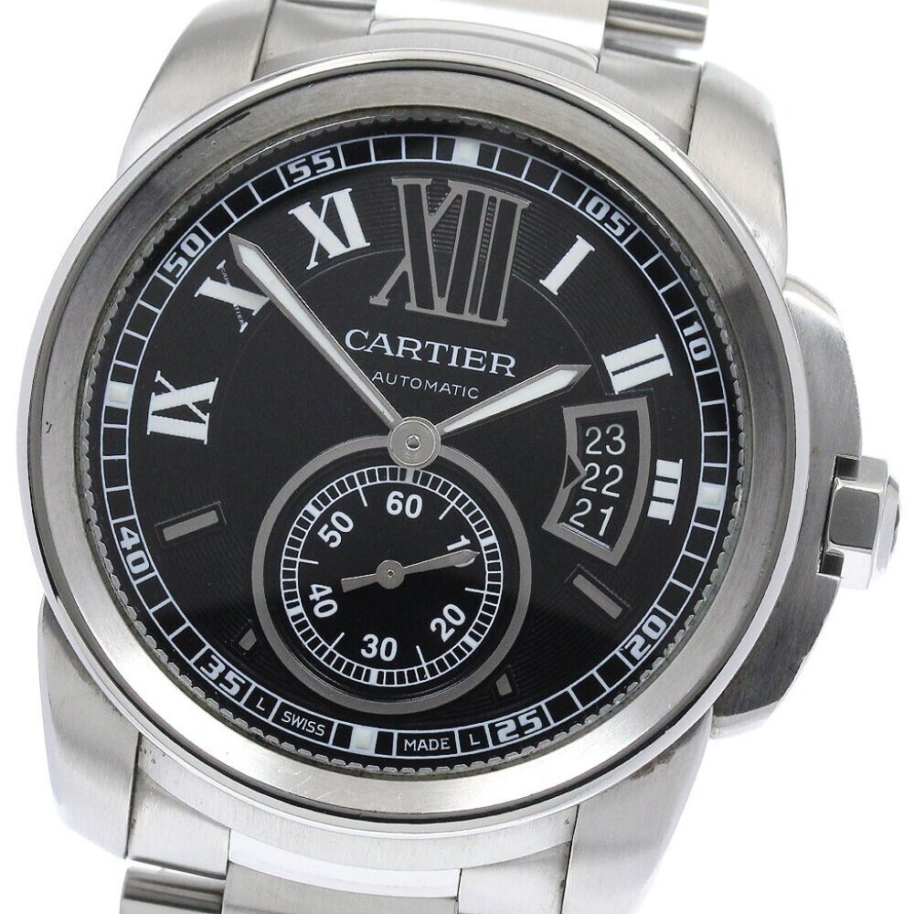CARTIER Calibre de Cartier W7100014 Date black Dial Automatic Men's Watch_882487